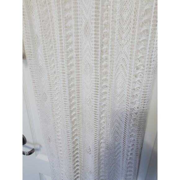 Hot Miami Styles HMS Sheer Mesh White Maxi Dress Swim Cover Up, Size Small - Picture 10 of 11